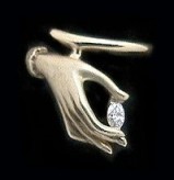 Hand Ring w/Marquis Diamond