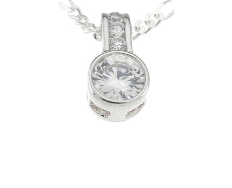 bezel CZ jewelry pendant