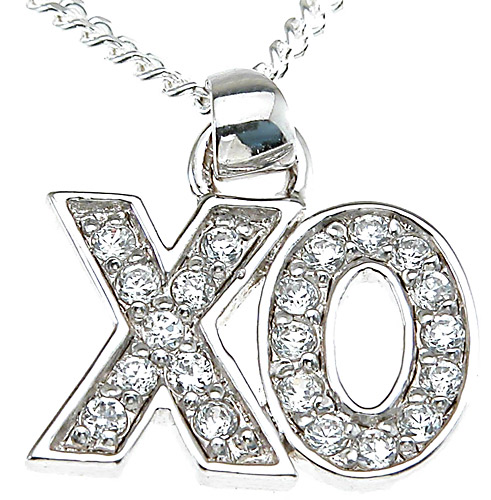 XO Pave' CZ Pendant