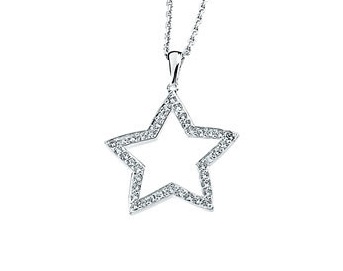 cubic zirconia star Pendant