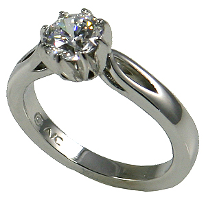 14k Gold 8 Prong CZ/Cubic Zirconia Engagement/Solitaire Ring