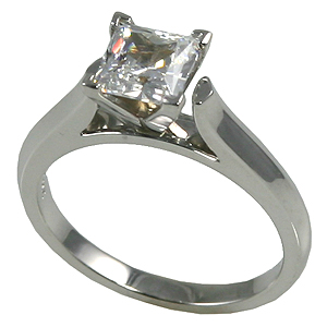 Platinum Cathedral Engagement CZ Cubic Zirconia Ring Wedding Set Platinum Cathedral Engagement CZ Cubic Zirconia Ring Wedding Set - Product Image