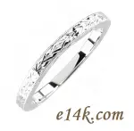 14k Gold Hand-Carved Antique Vintage Filigree Wedding Band 14k Gold Hand-Carved Antique Vintage Filigree Wedding Band