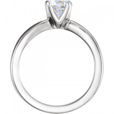 14k Gold Solstice CZ/Cubic Zirconia Solitaire Engagement Ring