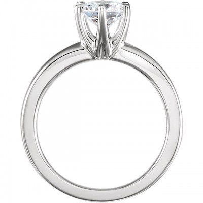 14k Gold Solstice CZ/Cubic Zirconia Solitaire Engagement Ring