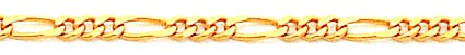 14k Gold Figaro Chain Necklace 2mm 14k Gold Figaro Chain Necklace 2mm
