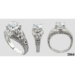 14k Gold Classic Cubic Zirconia Rings