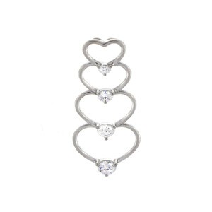 14k Gold Cubic Zirconia Pendants