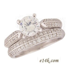 14k Gold & Sterling Silver Cubic Zirconia Clearance