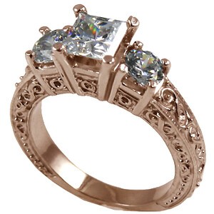 14k Rose Gold Cubic Zirconia Jewelry
