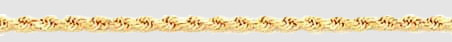 14k Gold Diamond Cut Rope Chain Necklace 14k Gold Diamond Cut Rope Chain Necklace - Product Image