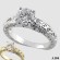 1Ct 14k Gold Antique CZ Cubic Zirconia Engagement Ring