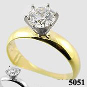 Platinum Solitaire Engagement Wide Band Ring Platinum Solitaire Engagement Wide Band Ring - Product Image