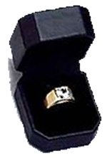 Milano Collection Single Engagement Ring Box (Jewelry Boxes) - Product Image