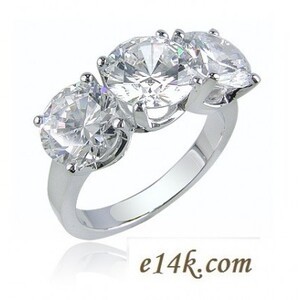 Classic Sterling Silver Cubic Zirconia Rings