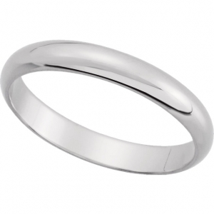 Solid 14k Gold 3mm Wedding Band Ring
