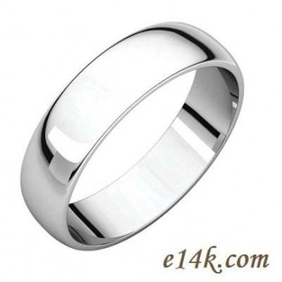 Solid Sterling Silver Classic Style Wedding Band Ring