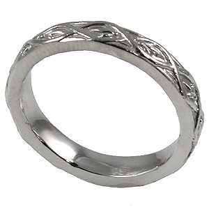 Sterling Silver Round 1 or 2 ct Solitaire Engagement ring with Matching Wedding Band