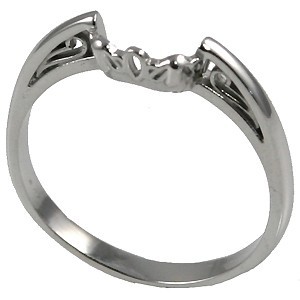 Sterling Silver Russian CZ Cubic Zirconia Antique/Scroll Solitaire Ring