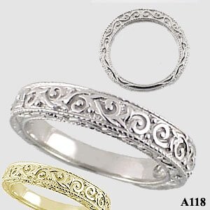 Sterling Silver Antique Cubic Zirconia Jewelry / Rings