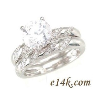 Sterling Silver Cubic Zirconia Engagement Rings & Wedding Jewelry