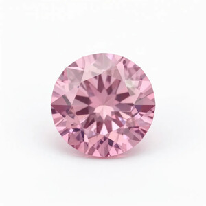 Round Loose Stone Pink Cubic Zirconia CZ - Product Image